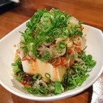 元祖台湾もつ鍋仁 - キムチやっこ(201604)