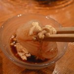 すし処 錦 - あまて鰈　肝醤油