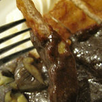 上田カリー - 辛さが似合わないよーな味でもあります。薄くアッサリした肉のカツです。