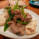 すし処 錦 - トロ＆烏賊の長ネギタレ焼き