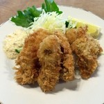 地酒BAR 山新 - H28.04.15 佐渡産かきフライ \650