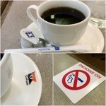 プレール ド デリカップ - ブレンドコーヒー450円/禁煙マークははっきりとしていてGJ！