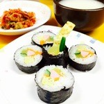 崔おばさんのキムチ - セットのキンパ♪