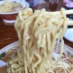 喜八 - H28.04.16 ねぎみそ中辛中盛「麺」リフト