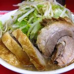 ラーメン二郎 - 小豚(野菜／カラメ)￥７５０　消費税５％時