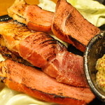 Bacon grilled Agu pork