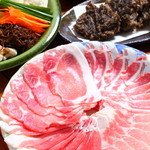 Agu pork 4 kinds shabu hot pot