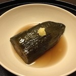と村 - 京都の久世茄子の煮浸し