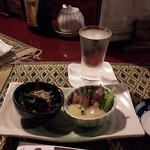 地雷也 - 伯楽星の吟醸とお通し