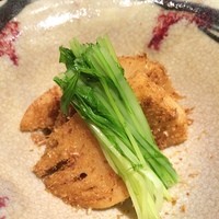 大山鶏と鮮魚 居酒屋 まいか - タケノコと水菜のお浸し。