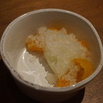 Il Povero Diavolo - レモンのグラニテとパンナコッタ、金柑添え