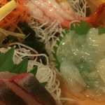 鳥恵 - 鳥恵●舟盛り（海老、くらげ、鰤）