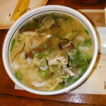 鳥せい - 2008年12月の昼
      鶏飯の混ぜたところ
