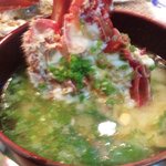 勝しん - １．２キロイセエビは最後お味噌汁に。