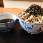 福徳屋 - 2016.4.16  肉つけ蕎麦☆（3人前）横から