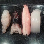 鮨楽こもり - トリガイ　スワイ蟹に烏賊