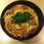 鳥さわっつ - モツ入り親子丼