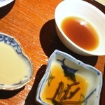 富小路 やま岸 - 昆布醤油、ポン酢、肝ポン酢