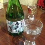 地どり一茶 - 銘酒・雨後の月。飲めてよかった。