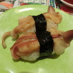 鮨処 なごやか亭 - ホッキひも握り。140円