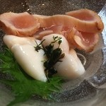 よねさん - ＜2016年4月再訪＞鶏燻製と鯛白子