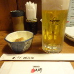 Ganso Yakitori Kushi Hacchin - 生ビール