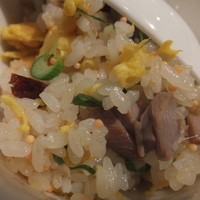 老香港酒家京都 - 飛魚子鴨粒炒飯_どびっことアヒルのチャーハン1380円　201604