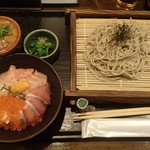 和彩 緋宴 - 海鮮丼とざる蕎麦のセット（千円）