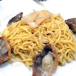 TRATTORIA IL PALLONCINO  - 鴨とネギの極細パスタ