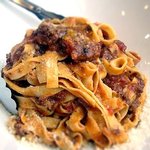 TRATTORIA IL PALLONCINO  - ミートソースのタリアテッレ