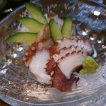 旬魚菜 しら川 - 地タコ刺し