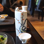 そば茶寮 澤正 - 蒼空　純米　（ウグイス徳利と盃で）