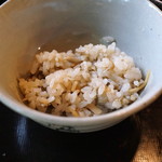 そば茶寮 澤正 - 御飯　（春牛蒡と生姜のそばご飯）