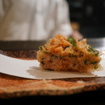 天ぷら　酒菜　醍醐 - サクラ海老の掻き揚げ・・。