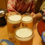 Boukorou - 生ビールで乾杯～♪　お風呂あがりのビールは最高だねぇ♥
