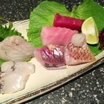 鮨割烹　ふくおか - 造り盛合わせ♪