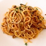 トラットリアリパージオ - 週替りのパスタ、この日はゴボウと豚肉のラグーソース