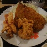 居酒屋 光 - 鰯フライと唐揚 期間限定500円