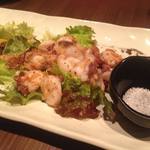 鉄板焼さくら - 水タコのガーリックオイル焼