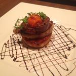 鉄板焼さくら - フランス産”フォアグラ”と焼リンゴのソテー