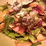 鉄板焼さくら - 奥久慈卵を使った熟成パルメザンチーズのシーザーサラダ