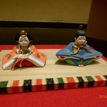 名古屋 浅田 - ２月　玄関の小さなお雛様