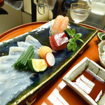 名古屋 浅田 - ２月　造り：てっさ、甘エビ、鮪