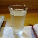 すし兆 - 日本酒はこういうグラスで提供