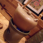 茶香房 長竹 - お湯はこれで沸かされ・・