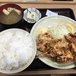 なかよし - からあげ定食ご飯大盛り