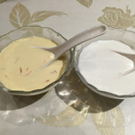 老香港酒家京都 - マンゴーヨーグルト、タピオカココナッツミルク