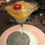 ル ボークープ - クレームダンジュとフヌイユのジュレ　オレンジとプチトマトと共に　2016-4