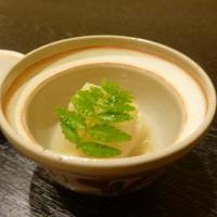 鮨 島本 - 山芋の柚味噌かけの小鉢