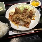 Kajiyabunzou - 生姜焼き定食 830円